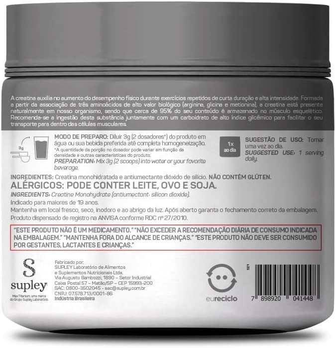 AUBNICO Max Titanium Creatina - 300g - Imagem 4