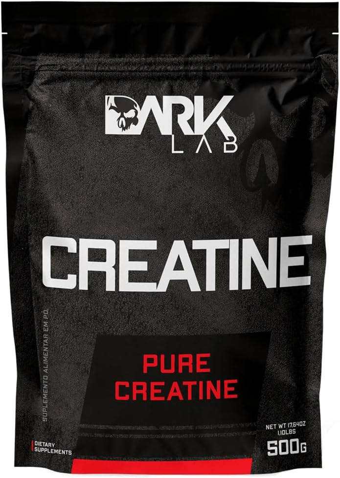 Creatina Pura Dark Lab, Monohidratada 100% de Pureza, Sem Glúten, Sem Sabor (500g) - Imagem 2