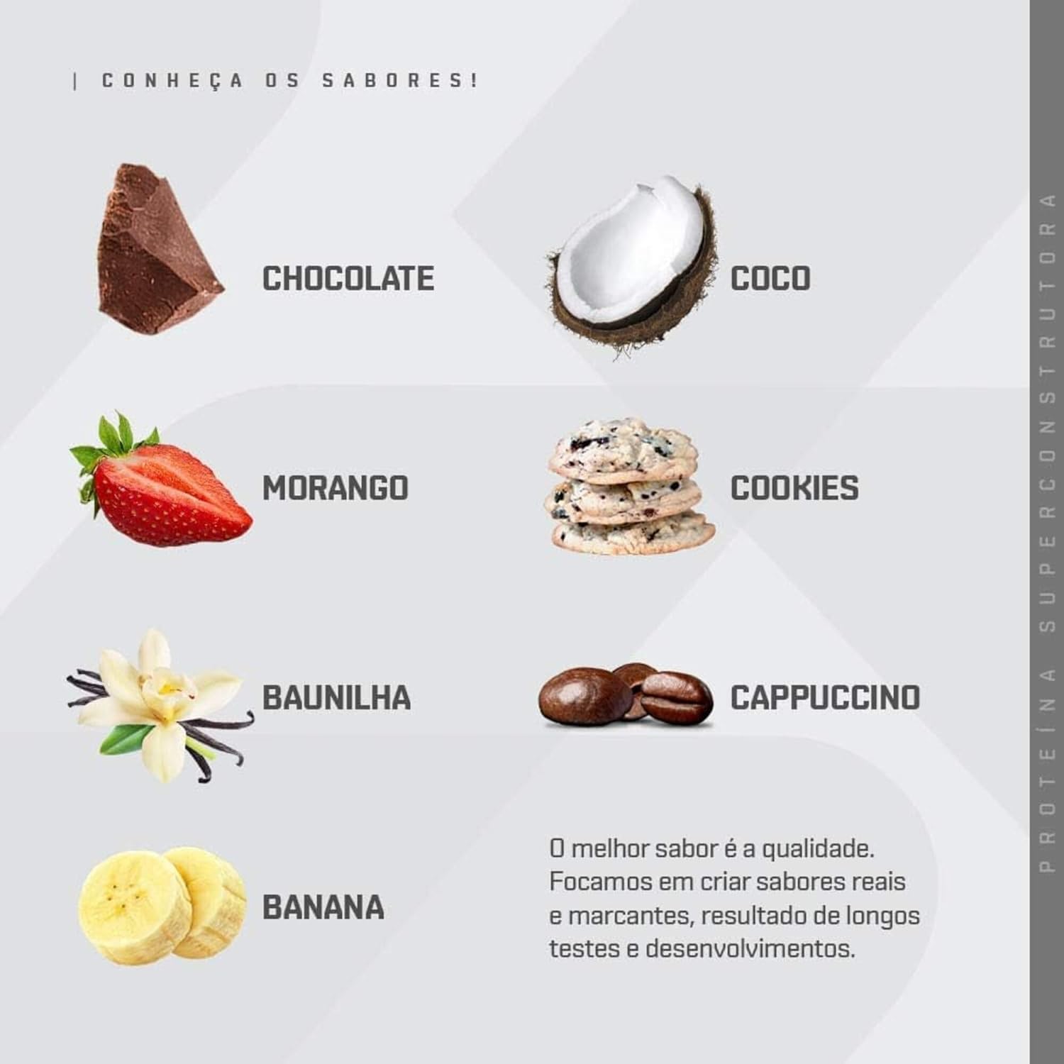 Whey Protein Concentrado Pote (900g), Chocolate Branco, Dux Human Health - Imagem 7