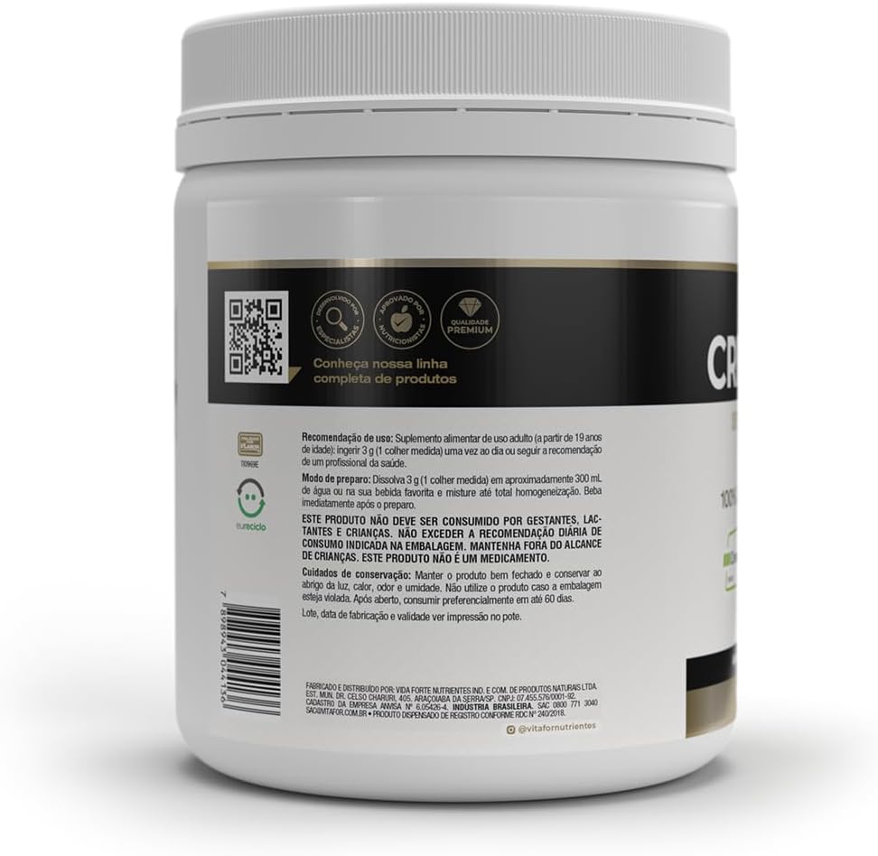 Vitafor - Creafort Creatina Creapure - 300g - Imagem 4