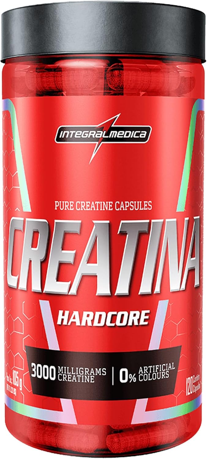 Integralmedica Creatina Hardcore 120 Cápsulas Pura Monohidratada | Auxilia no ganho de força - Imagem 2