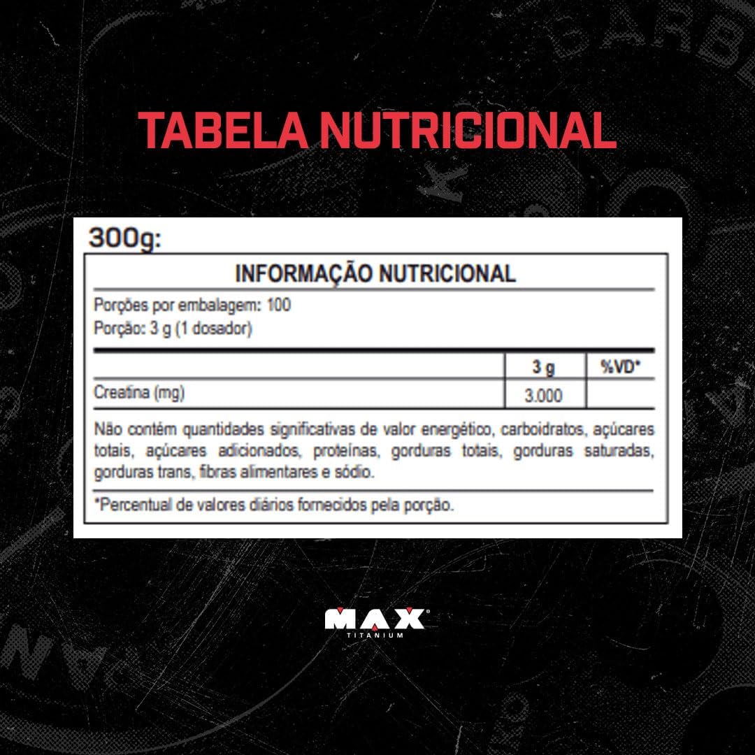 AUBNICO Max Titanium Creatina - 300g - Imagem 5