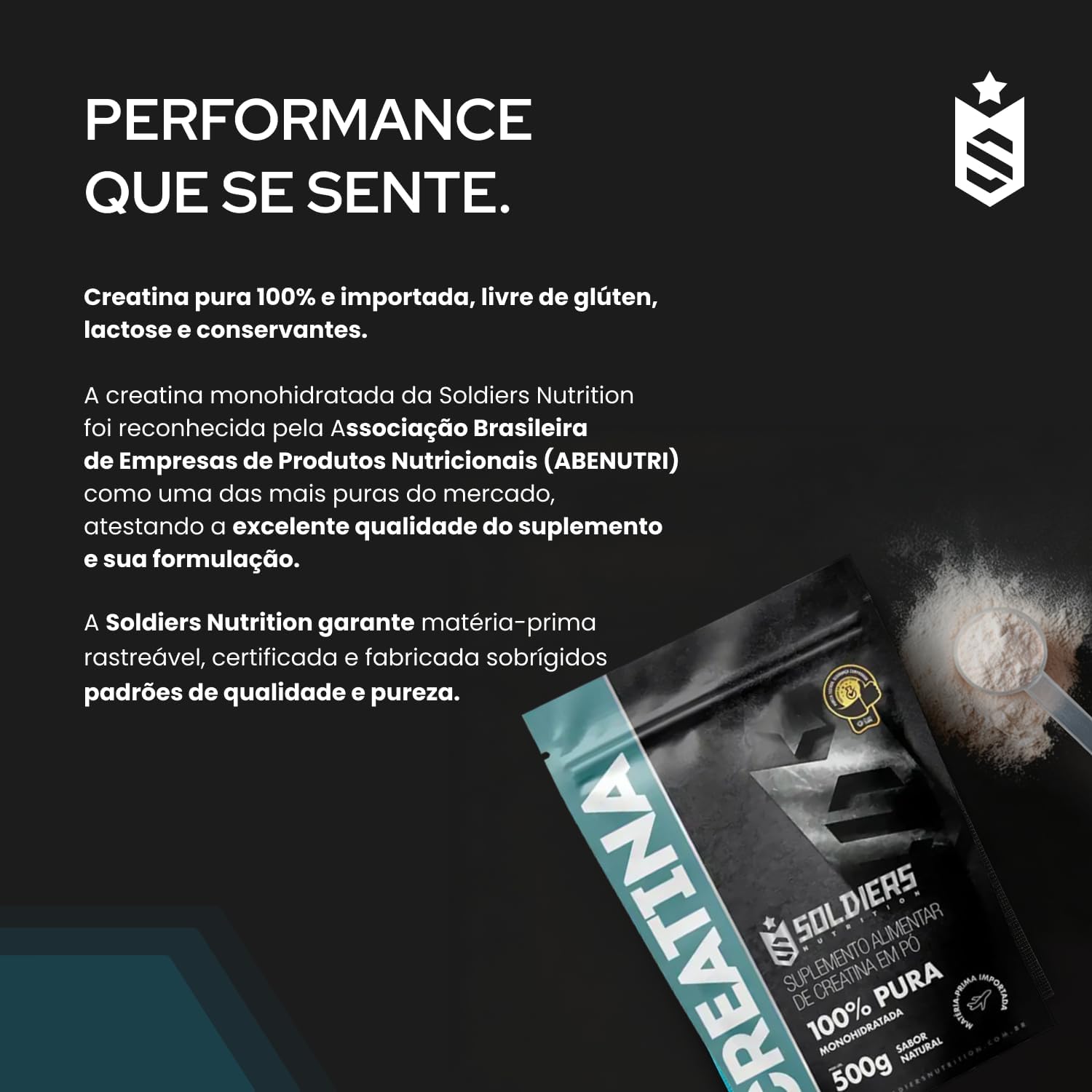 Soldiers Nutrition Creatina Monohidratada 500g - Imagem 7