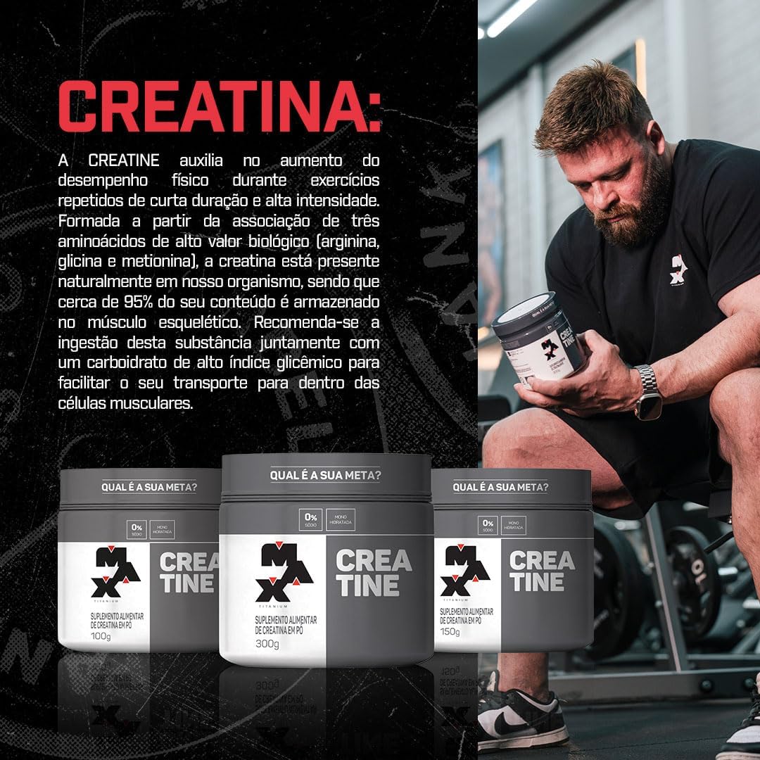 AUBNICO Max Titanium Creatina - 300g - Imagem 7