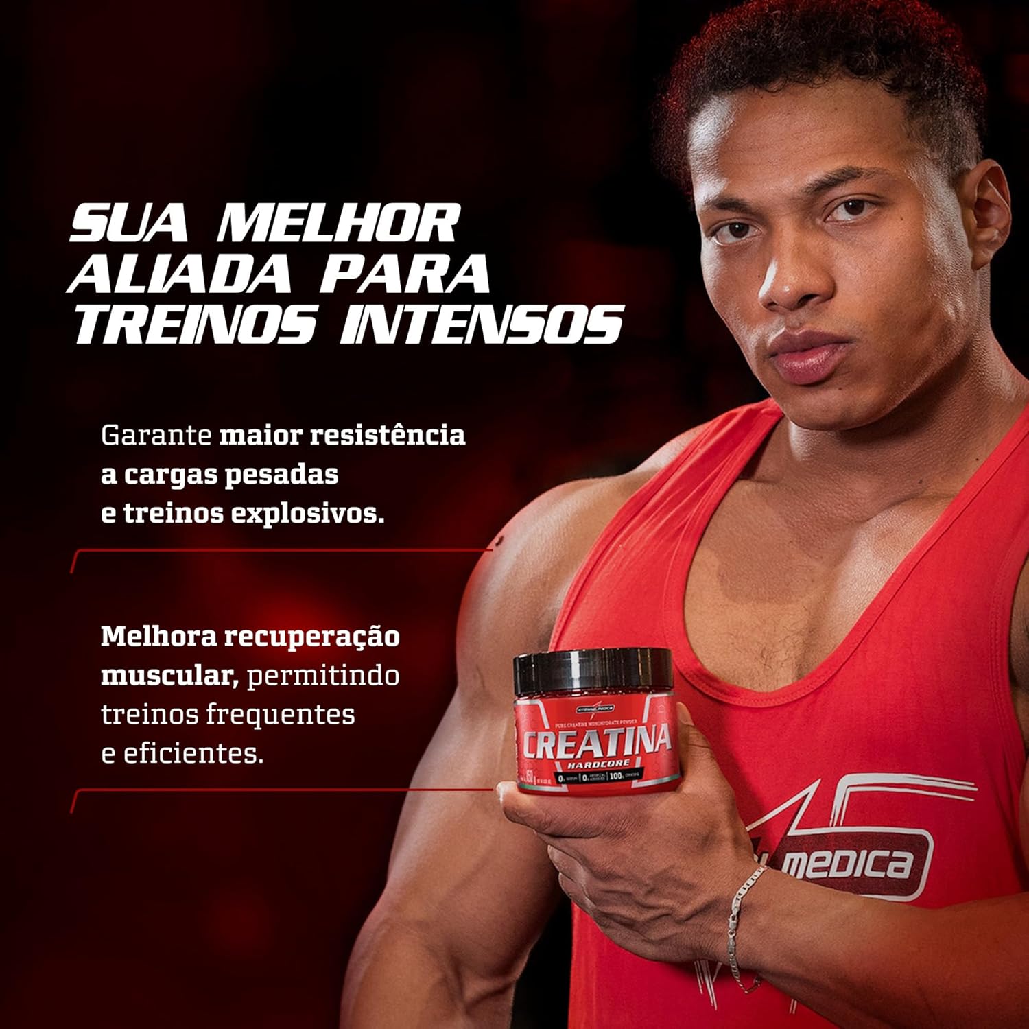 Integralmedica Creatina Hardcore 120 Cápsulas Pura Monohidratada | Auxilia no ganho de força - Imagem 6